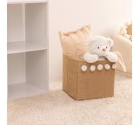 Bac de rangement enfant marron caramel TU