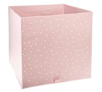 Bac de rangement ""Etoile"" rose 29x29cm - Atmosphera createur d'interieur