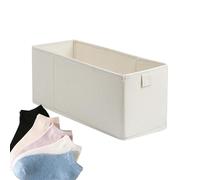 Bac de rangement étroit, petit panier de rangement long, bac de rangement pliable en tissu pour économiser de l'espace, organiseur de chaussettes, sous-vêtements pour tiroir, étagère et placard