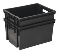 Bac de rangement gris 20L 390x290x230mm EDA - 17749