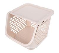 Bac de Rangement la Cuisine Empilable à Façade Ouverte en Plastique | Panier Ventilé, Usage Plan de Travail, pour Oignons et Pommes de Terre