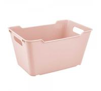 Bac de rangement lifestyle 6 litres avec poignées - Rose