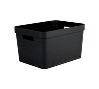 Bac de rangement moderne 18 litres EDA - Noir