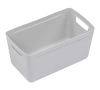 Bac de Rangement moderne avec poignées 5 litres - Gris Clair