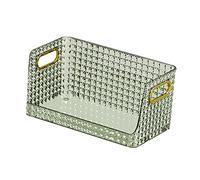 Bac de rangement multifonctionnel empilable ouvert pour cuisine, réfrigérateur, garde-manger, transparent, 32 cm × 17 cm × 15 cm, Vert, 32 cm × 17 cm × 15 cm, 32cm×17cm×15cm, comme description