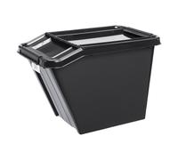 Bac de rangement noir 58 litres avec Couvercle Incliné