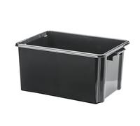 Bac de rangement plastique recyclé Cep Strata - 32 litres - dim : H 24,1 x L 52 cm