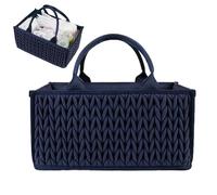 Bac de rangement pour chambre d'enfant, rangement portable pour couches | Poubelle de pour couches de bébé,Panier de douche pour bébé, organisateur de caddie à avec poignées pour sto