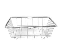 Bac de rangement pour congélateur en acier inoxydable extensible, panier de stockage pour congélateur avec une capacité de charge de 20 kg, panier en fil à fond plat pour étagère