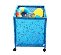 Bac De Rangement Roulant Pour Piscine, Rangement Pour Flotteurs De Piscine, Panier Organisateur De Flotteurs De Piscines Avec Roulettes Pour Nouilles, Lunettes, Flotteur Et Accessoires De Natation