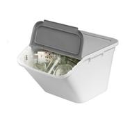 smartstore Bac de rangement/tri 37 litres – Empilable, couvercle incliné, plastique recyclé