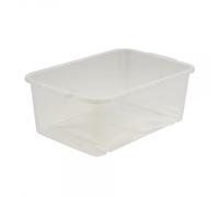 Bac de rangement solide Transparent 4,5 litres - Naturel