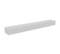Bac de rangement supérieur rectangle pour table Alto L. 180 cm - H. 15 x L. 177,5 x P. 24 cm - Blanc