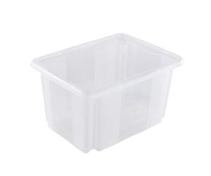 Bac de rangement transparent 15 litres emil Keeeper