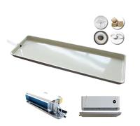 Bac de récupération avec tube pour climatiseur central, climatiseur de fenêtre, condensat portable, adapté, bac de récupération de climatiseur, bac de récupération en métal, bac de récupérat