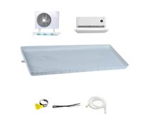 Bac de récupération de climatiseur en Plastique, Grand bac à Eau avec kit de vidange pour unité extérieure de climatiseur de fenêtre (Couleur : Tuyau d'eau de 10 m, Taille : 91,5 x 45 cm)