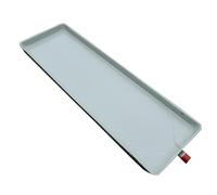 Bac de Récupération de Climatiseur en Tôle Galvanisée, Bac de Récupération de Ventilo-convecteur de Climatiseur Central avec Drain, Garde les Sols Propres(110cm/43in)