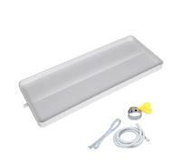 Bac de Récupération de Condensation pour Climatiseur, Kit Universel de Drainage pour Systèmes de Climatisation Split Intérieurs/extérieurs à Pompe à Chaleur(200cm/6.5ft drain hose)
