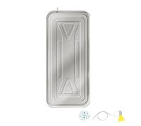 Bac de Récupération des Condensats de Climatiseur, Bac D'égouttage de Climatiseur en Acier Inoxydable, Kit de Vidange de Climatiseur de Fenêtre, pour Systèmes de Pompe à Chaleur à Unités Divisées(Colo
