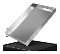 Bac de récupération des condensats en acier inoxydable 304 haute résistance, avec tuyau d'évacuation, for climatiseurs, garages et buanderies. Prévient les fuites.(20x120cm(8x47in))