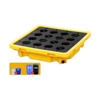 Bac de récupération des déversements d'huile, bac étanche, Plateforme de prévention des déversements, prévention des déversements d'huile, adapté au contrôle des Taches d'huile Brune (67x67x