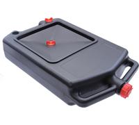Bac de récupération d'huile 10 litres bidon de vidange plastique noir - adapté aux scooters, motos, quads & ATV - Citomerx