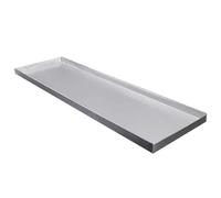 Bac de Récupération D'huile en Acier Inoxydable, Étanche Soucoupe pour Plantes, Plateaux pour Pots de Fleurs pour Intérieur et Extérieur, Sans Trous(61x26x2cm/24x10.2x0.8in)