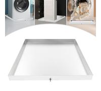 Bac de récupération en acier inoxydable 304 pour machine à laver, 81 x 76 x 6,3 cm, bac de récupération pour sèche-linge, lave-vaisselle, réfrigérateur