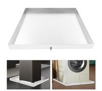 Bac de récupération en acier inoxydable pour machine à laver, bac de récupération avec drainage, bac pour lave-vaisselle, 81 x 76 x 6,3 cm, pour l'installation sous les machines à laver, sèche-linge,