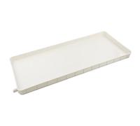 Bac de récupération en plastique, bac de récupération des condensats d'air, bac de récupération de l'eau de l'unité extérieure du climatiseur avec tuyau de drainage(Size:33 * 3 * 81.5cm)