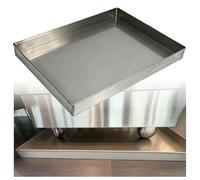 Bac de récupération inox 201 soudé, plateau rectangulaire 5cm de profondeur | Bac d'égouttage inox 201 épaisseur 0,8/1 mm, soudé, robuste et pratique(0.8mm,60X40X5cm)