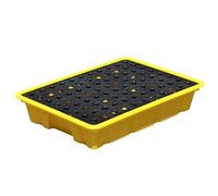 Bac de récupération modulaire en polyéthylène - Une Plateforme Industrielle étanche adaptée aux fûts d'huile et aux conteneurs de Peinture - Conception empilable pour Une efficacité maximale