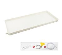 Bac de récupération portable, Bac de récupération des condensats en plastique for unités AC 1-2P 3-5P avec tuyau vidange 2-10 m(3-5p,Drainage pipe 5m)