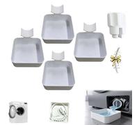 Bac de récupération pour lave-linge avec écrou, plateau de vidange pour (4pcs)