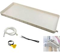 Bac de récupération pour lave-linge, Bac d'égouttage de condensat en plastique, Kit universel fenêtre AC for pompes à chaleur divisées, 1-2P 3-5P(Hose 200cm,1-2p)