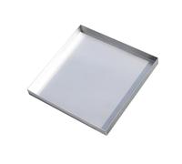 Bac de récupération pour lave-linge, Bac d'égouttement for climatiseur en acier inoxydable 304, hauteur de 5cm, sans port vidange, plusieurs tailles(40x120cm(16x47in))