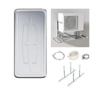 Bac de récupération pour lave-linge, Kit de bac récupération des condensats en acier inoxydable, 84x39-100x48cm, for fenêtre AC et Mini Split(Bottom.,93x44cm/37x17in)