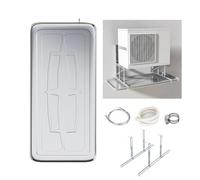 Bac de récupération pour lave-linge, Kit de bac récupération des condensats en acier inoxydable, 84x39-100x48cm, for fenêtre AC et Mini Split(Side.,84x39cm/33x15in)