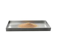 Bac de récupération pour lave-linge, Plateau rectangulaire en acier inoxydable 304 for climatiseur, plusieurs tailles(50x90cm (20x35in))