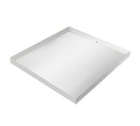 Bac de récupération rectangulaire en acier inoxydable 304 pour machine à laver - Bac de vidange robuste avec bord haut pour lave-vaisselle, sèche-linge et réfrigérateur - 81 x 76 x 6,3 cm