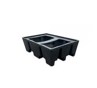 Bac de Rétention 240 l noir pour Palette Euro sans caillebotis