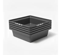 Bac de rétention 30l empilable-lot de 5-plast'up rotomoulage
