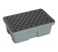 Bac de rétention 40L avec caillebotis 100% PE ultra bas - DRAKKAR EQUIPEMENT - 72806