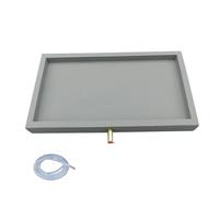 Bac de Retention, Bac Condensat Clim, avec Drain et Tuyau D'évacuation, Moulé en Une Seule Pièce, Étanche, pour la Maison, le Laboratoire et la Cuisine(Gray,35x15x4cm/14x6x1.6in)