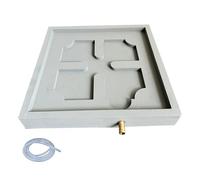 Bac de Retention, Bac de Vidange du Climatiseur, avec Rainures et Trous de Drainage, avec Tuyau de Drainage de 100 Cm, Antidérapant, pour Intérieur et Extérieur(48cm/19in)