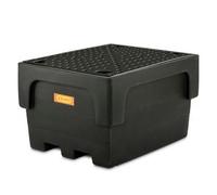 Bac de rétention CUBI-PE 1 100/1 avec caillebotis en polyéthylène - CEMO - 10950