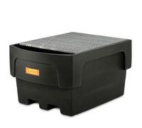 Bac CUBI-PE 1100/1 collecteur avec caillebotis acier galvanisé CEMO - 10948