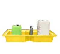 BAC DE RETENTION EMPILABLE 70L JAUNE EN PEHD