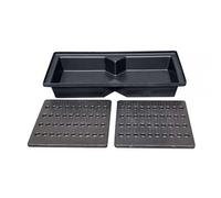 Bac de Rétention empilable pour bidons 70 litres avec caillebotis - Gris