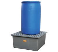 Bac de rétention PFV 220/1 avec caillebotis en acier galvanisé - Pour gasoil, fioul, gasoil CEMO - 10387